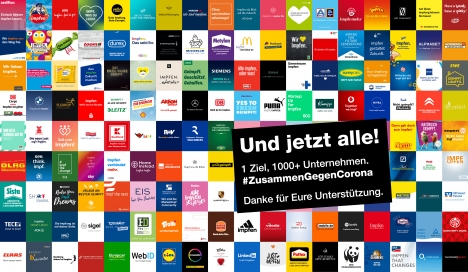 #ZusammenGegenCorona: Impf-Kampagne gewinnt immer mehr Mitstreiter -